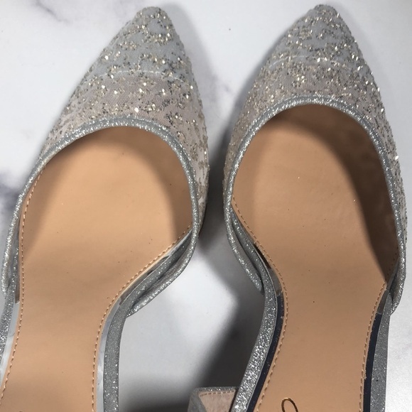 JEWEL BADGLEY MISCHKA--Avalon Glitter d'Orsay Pumps, Size 7.5M - Picture 3 of 10